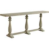 River Oaks Console Table in Palmetto Weathered Sage Green Finish