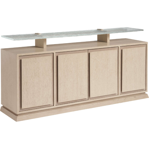 Callum Buffet in Sand Drift Finish Wood & Wavy Glass