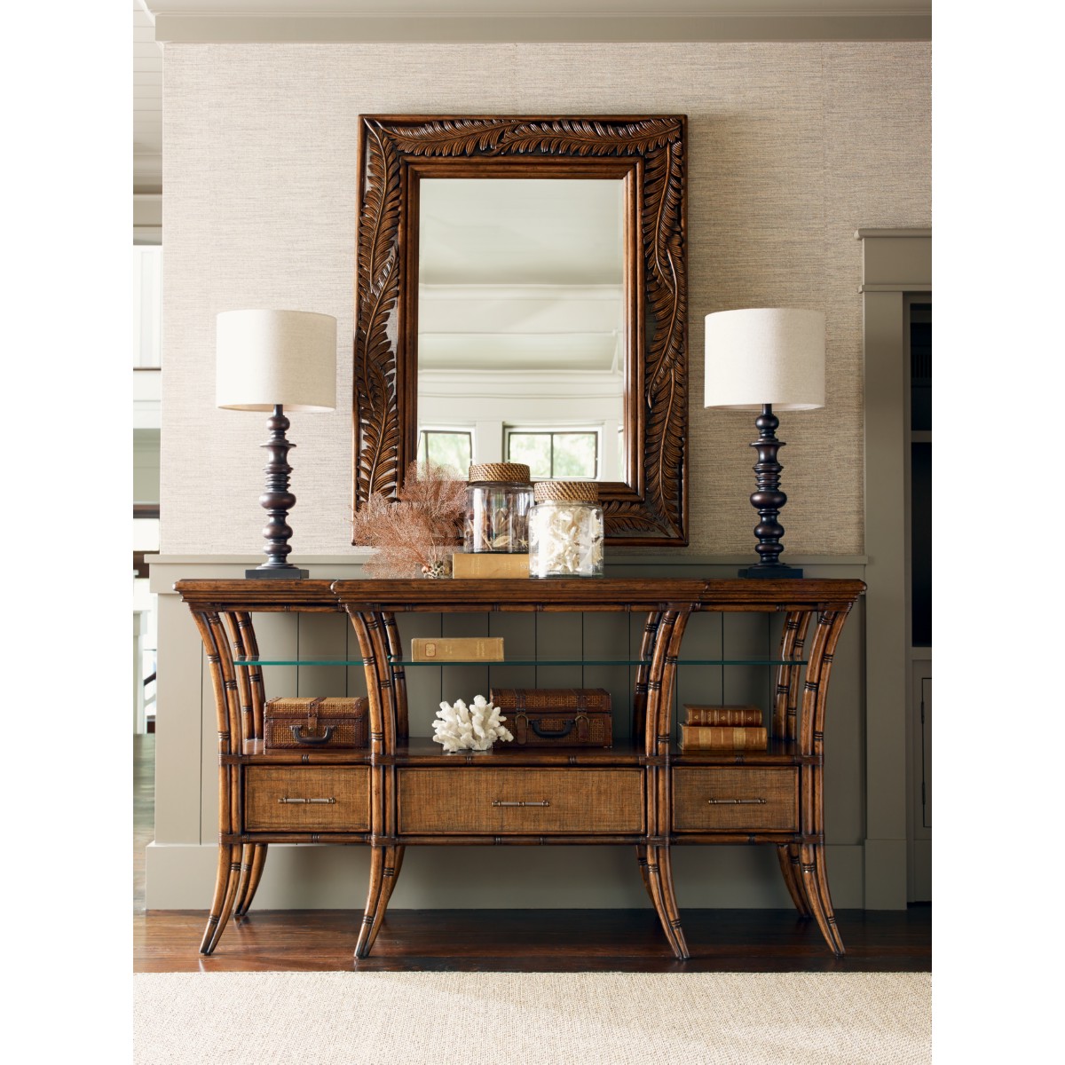 Tommy Bahama Home 593-869 Oyster Reef Sideboard with Intricate