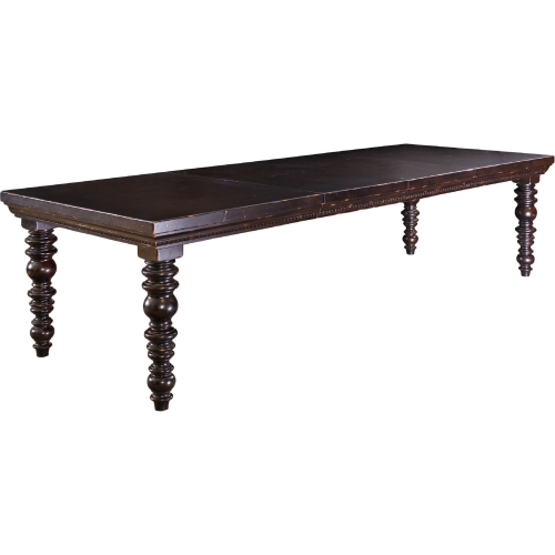 Pembroke 72" Extension Dining Table in Tamarind Black Finish
