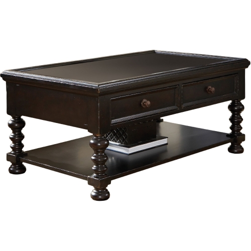 Explorer Cocktail Table in Tamarind Black Finish