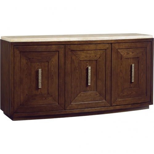 Mariposa Buffet in Silver Travertine & Wood