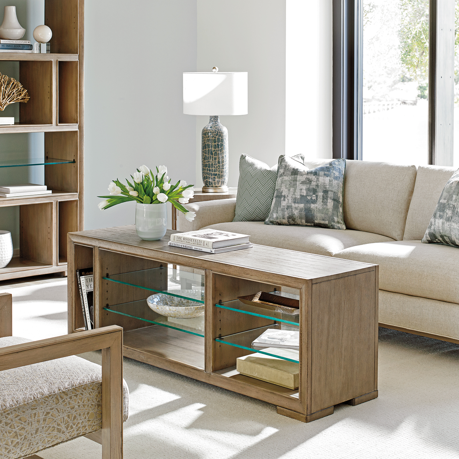 Lexington Home Brands Shadow Play Spotlight Media Console - Thumbnail 4