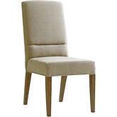 Metro Dining Chair in Taupe Gray Wood & Dove Gray Fabric (Set of 2)