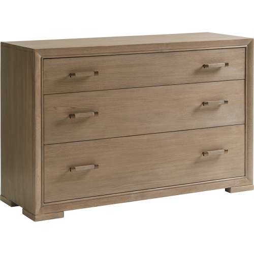 Barwick 3 Drawer Hall Chest in Taupe Gray Wood
