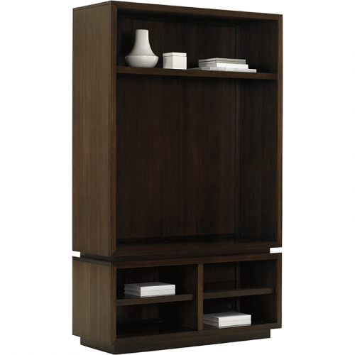 Thurston Bunching Bookcase in Mocha Walnut Finish