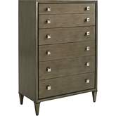 Remy Drawer Chest in Platinum Finish