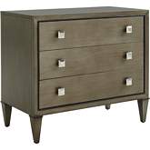 Paloma Nightstand in Platinum Finish