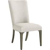 Bellamy Dining Chair in Silver Gray Fabric & Wood (Set of 2)