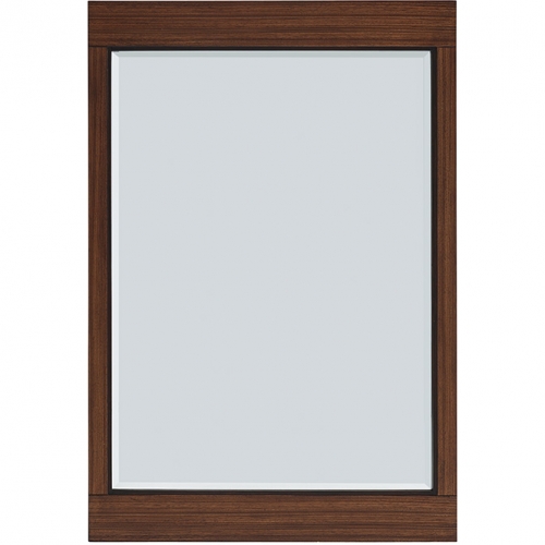 Daphne Mirror in Dark Umber Wood