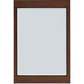 Daphne Mirror in Dark Umber Wood
