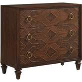 Woodland Drawer Hall Chest in Walnut Finish