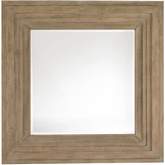 Spyglass Mirror in Wood & Woven Split Rattan