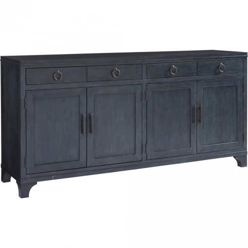 Bayside Buffet in Marine Blue Finish Wood