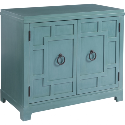 Collins Bachelors Chest in Seaglass Green Finish Wood