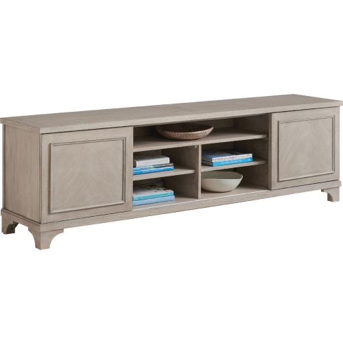 Geoffrey Media Console TV Stand in Dune Taupe Finish