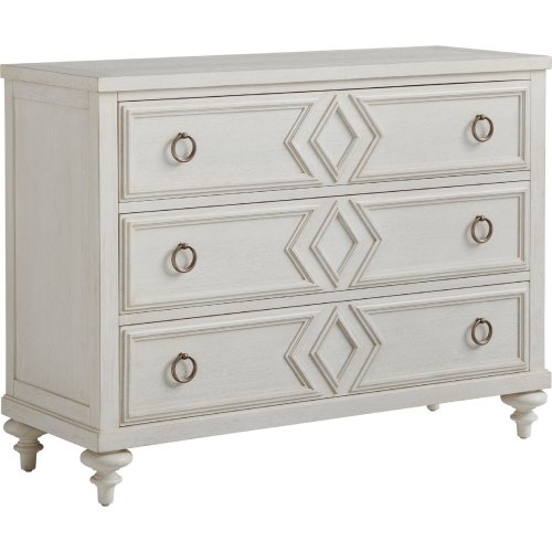 Viewpoint 3 Drawer Dresser in Whitesands Linen White Finish