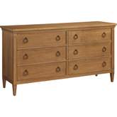 Hobie Double Dresser in Nutmeg Brown Finish