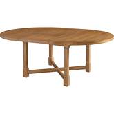 Capistrano 58" Ext Dining Table in Table Rock Nutmeg Brown Finish