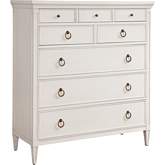 Heisler 8 Drawer Chest in Linen White Finish
