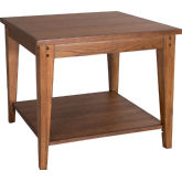 Lake House Lamp End Table in Oak Finish