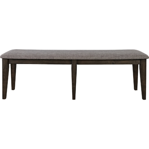 Double Bridge Dining Bench in Chestnut Brown