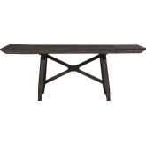 Double Bridge 96" Trestle Dining Table in Chestnut Brown