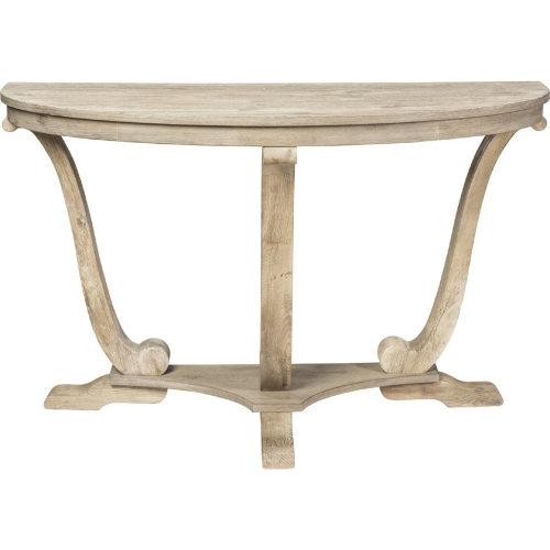 Greystone Mill Sofa Table in Brushed Stone White