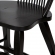 Sheaf Back Dining Chair in Rustic Black Finish (Set of 2)