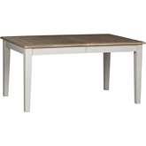Summerville 78" Dining Table in White Wash & Brushed Gray Wood