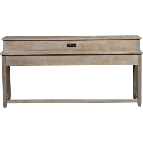 Parkland Falls Console Bar Table in Weathered Taupe