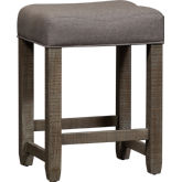 Parkland Falls Console Counter Stool in Weathered Taupe