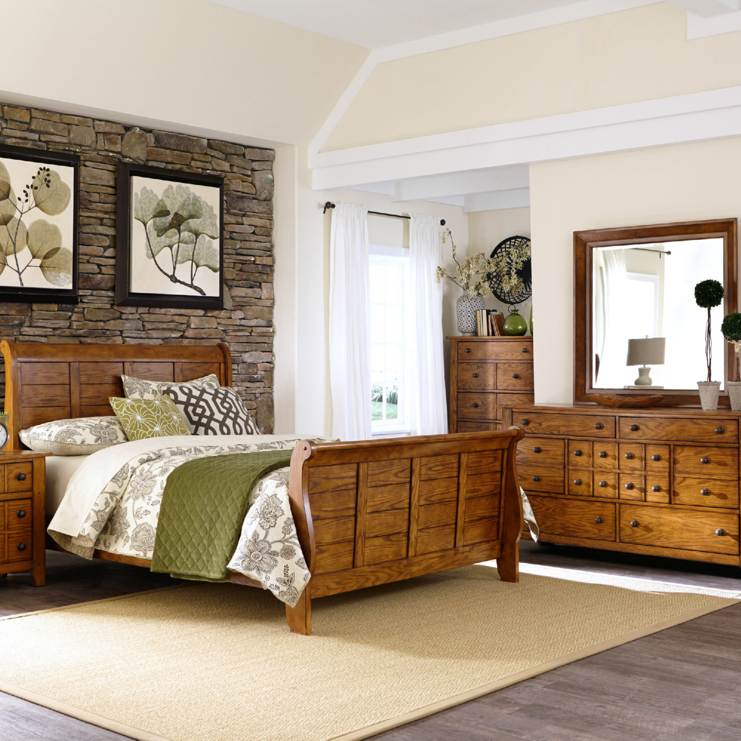 Liberty Furniture Grandpas Cabin Sleigh Bed