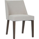 Nido Dining Chair in Walnut & Light Tan Fabric (Set of 2)