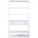 East End Accent Bookcase in Brushed White Finish