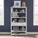East End Accent Bookcase in Brushed White Finish