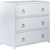 East End Accent Cabinet in Brushed White Finish