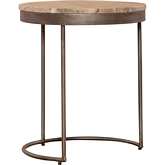 Eclipse Nesting Tables in Greystone Marble & Pewter Iron
