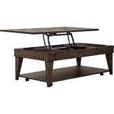 Arrowcreek Lift Top Coffee Cocktail Table in Wood & Slate