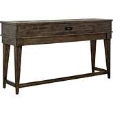 Arrowcreek Console Bar Table in Wood & Slate