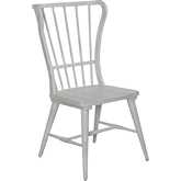 River Place Windsor Back Dining Chair in Distressed Riverstone White Finish