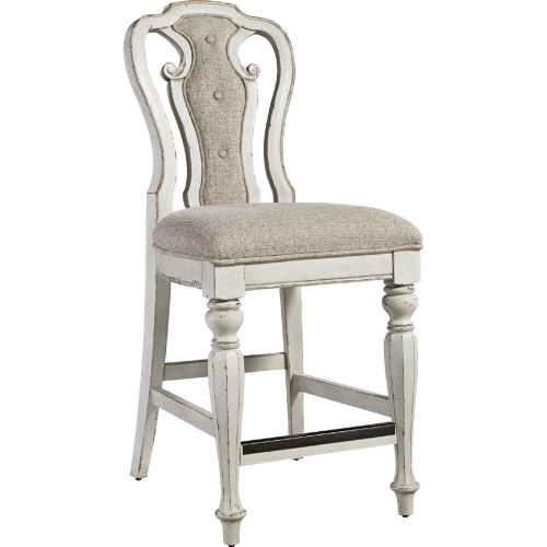 Magnolia Manor Counter Chair in Antique White (Set of 2)