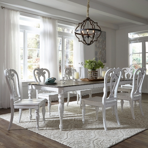 Magnolia Manor 7 Piece Dining Set in Antique White