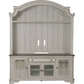 Magnolia Manor Entertainment Center in Antique White Finish