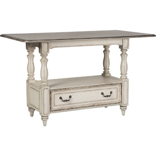 Magnolia Manor 60" Gathering Dining Table in Antique White