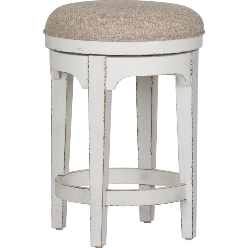 Magnolia Manor Counter Stool in Antique White & Chenille