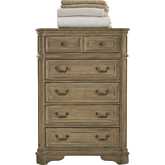 Magnolia Manor 5 Drawer Chest in Weathered Bisque