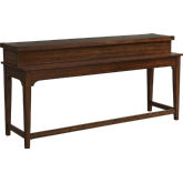 Aspen Skies Console Bar Table in Russet Brown Finish