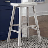 Creations II 30" Sawhorse Bar Stool in White