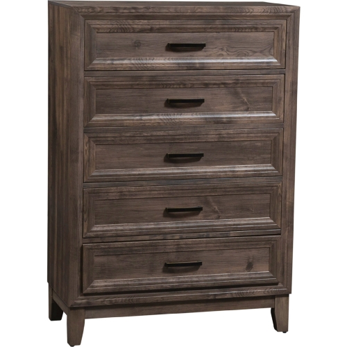 Ridgecrest 5 Drawer Chest in Cobblestone Finish